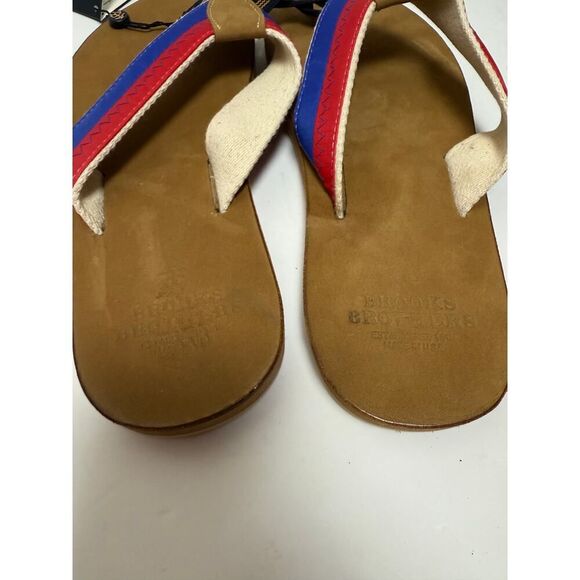 Brooks Brothers Sail Cloth Flip Flops NWT Men's Sz. 9 - Picture 4 of 7
